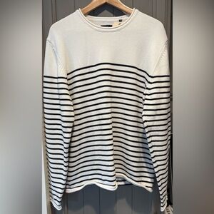 NWOT NEUW Stockholm Striped Sweater, Size Large, gorgeous cotton knit
